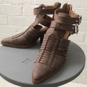 Brand new never worn cut out booties